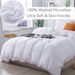 Ball Tassel White Solid Color Breathable Queen Size Bedding Duvet Cover Quilt Cover 3-Piece Bedding Set_voghion.com
