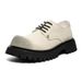 Scarponi da lavoro retrò da uomo Buffny - Scarpe Oxford traspiranti con suola spessa per un abbigliamento casual, comode ed eleganti (nero/bianco)_voghion.com