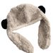 Earphones, bears, women's winter scarves, all in one outdoor cycling warm and cold proof cover, thick plush Lei Feng_voghion.com