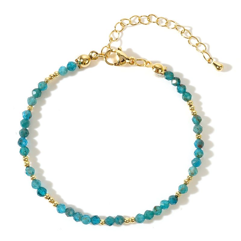 Braccialetto di perline di pietra naturale colorata in stile bohémien, gioielli da donna, luce di nicchia, lusso_voghion.com