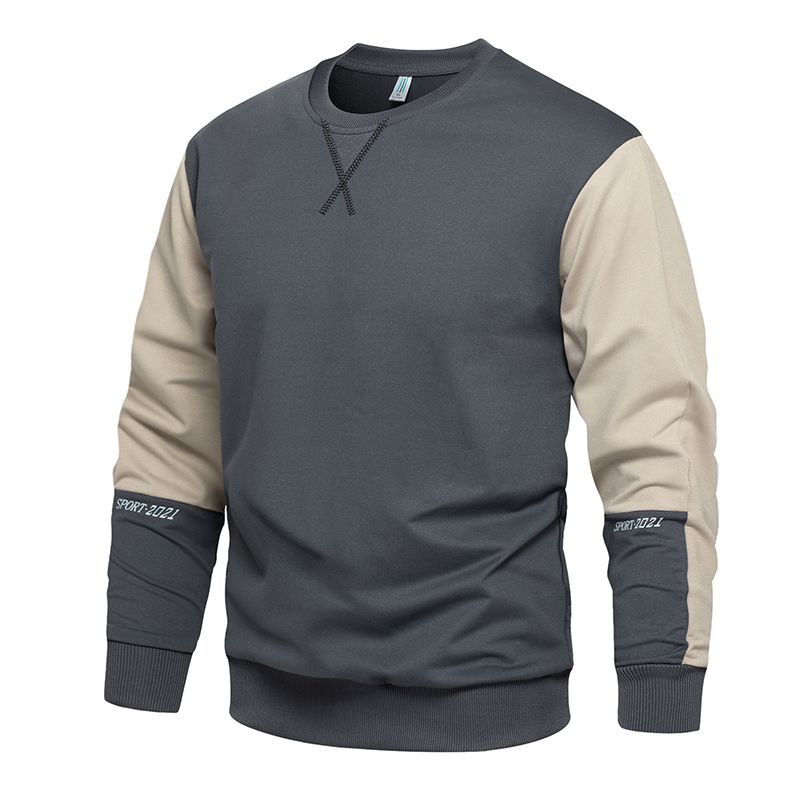 Sudadera informal de hip hop para hombre, ropa deportiva con capucha, jersey de retazos, chándal de otoño y primavera, ropa de calle Haruku_voghion.com