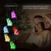 Solar Wind Chime Lights Outdoor Decoration - 6 LED Color Changing Cat Shape Garden Ornament For Christmas & Festivals_voghion.com