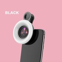 15X Ro per telefono cellulare selfie Live Lamp Camera Lens con LED Ring Flash Smartphone Fill Light Universale_voghion.com