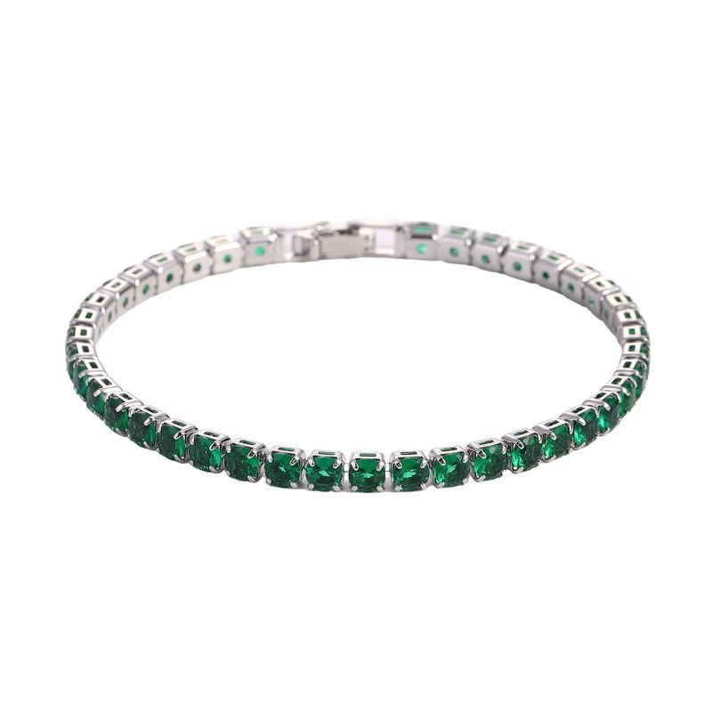 Hip-Hop 4.0 Zircon For Men And Women Simple Fashion Tennis Bracelet_voghion.com