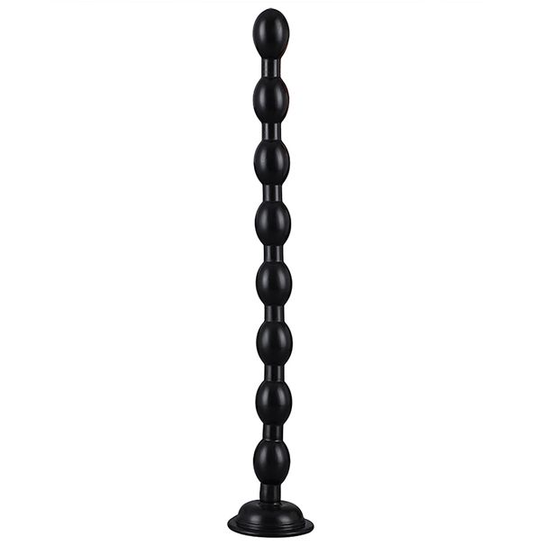 Silicone liquide surlongueur perles rondes Plug Anal gode dilatateur Anal doux masturbateur 50CM godemichet Anal sexe à_voghion.com