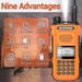 Baofeng UV-10R Pro Walkie Talkie Type-C Charger Wireless Copy Frequency VHF UHF Handheld Two Way Radio 999CH For Travel_voghion.com