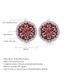 Temperament Natural Gemstone Earrings Light Luxury Inlaid Ruby S925 Sterling Silver Silver Crystal Earrings Earrings_voghion.com