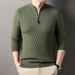 Retro-Pullover mit halbem Reißverschluss für Herren | Atmungsaktiver Strickpullover | Lässiges Winteroberteil mit entspannter Passform (Grau, Armeegrün, Beige, Blau) – S-XXXL_voghion.com
