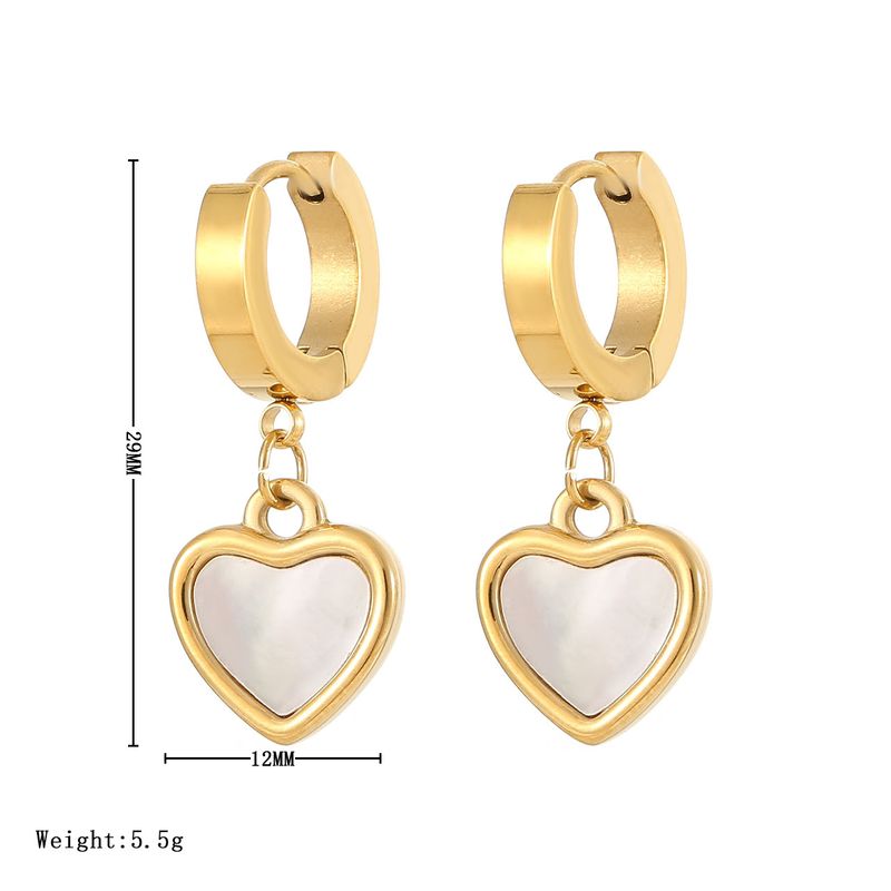Einfaches Temperament Mutter Shell Liebe Ohr Schnalle Mode High Sense Licht Luxus Nischenschmuck Exquisite Ohrringe_voghion.com