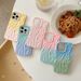 3D Gradient Wrinkle Compatible With IPhone 15 Pro Max Phone Color Block 13 Couple 11 Soft Case_voghion.com