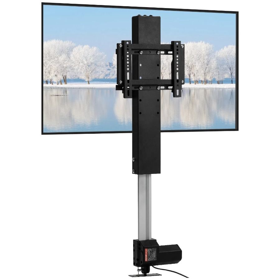 Supporto per TV motorizzato con telecomando, corsa motorizzata, regolabile in altezza e lunghezza, supporto per TV da 20 pollici, 2832 pollici_voghion.com