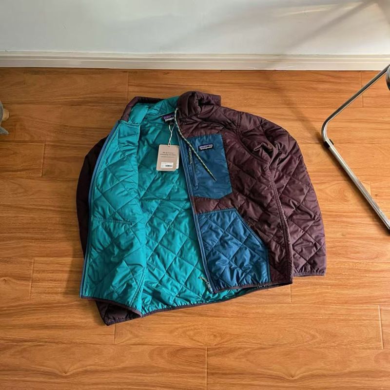 Vintage Checkered Bomber Jacket - Lightweight Windproof Hooded Coat For Men & Women, Casual Winter Outerwear With Zipper Closure​_voghion.com