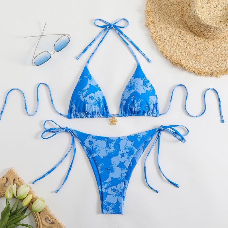 Bikini de tres puntos con encaje floral europeo y americano, nuevo, 2025_voghion.com