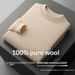 Pure Autumn Winter Pure 100% Wool Half Turtleneck Pullover Thickened Plus Size Cashmere Sweater Men Inner Layer Base Shirt_voghion.com