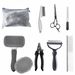 8-piece Brush Multi-functional Self-cleaning Set Including Pet Nail Clipper File Cat Dog Grooming_voghion.com