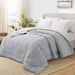 Cooling Summer Weighted Blanket – Breathable, Machine Washable & Soft Grey/Beige/Blue/Green/Khaki/White, Twin/Queen/King_voghion.com