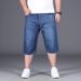 Men's Clothing Plus Size Summer Thin Fat Extra Large Denim Shorts Men Plus Size Elastic Loose 5 Points Pants Fat Guy Pants_voghion.com
