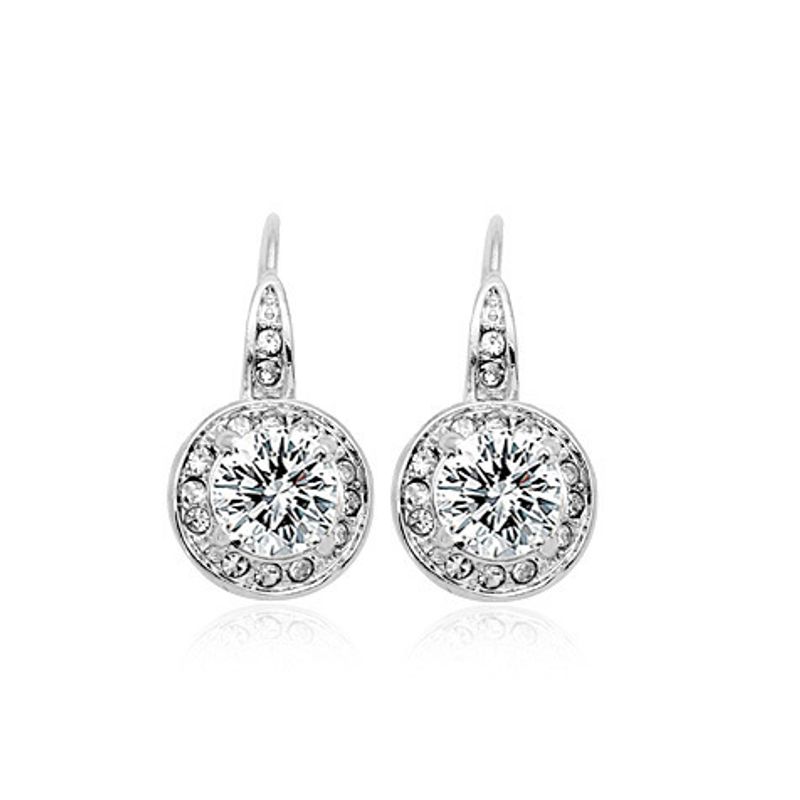 Gioielli da donna classici con gancio per orecchini in zircone intarsiato, gioielli di lusso alla moda, orecchini di alta gamma in cristallo austriaco_voghion.com