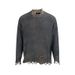 Maglione unisex in maglia larga stile New Wasteland, stile Batik High Street scuro e strappato_voghion.com