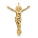 14k Polished Solid Risen Christ Chain Slide_voghion.com