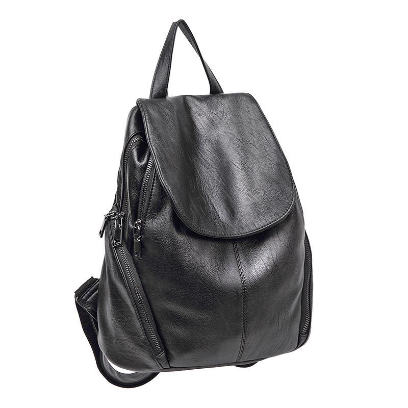 Damen-Rucksack, Rucksack, Handtasche, leicht zu transportieren, Freizeit, weicher Leder-Reiserucksack, College-Windtasche._voghion.com
