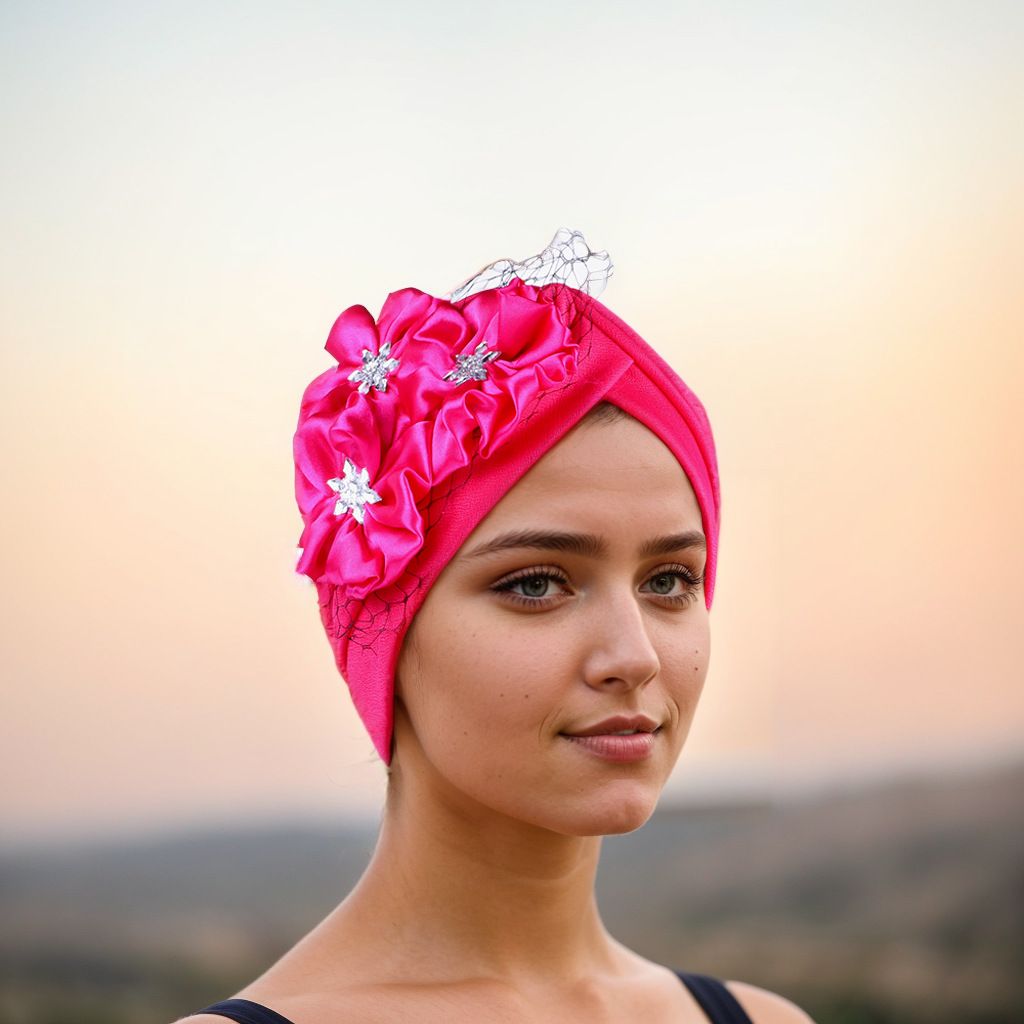 Moslemi müts Moslemi linane kleepuv lilleline arbuusimüts Aafrika müts müts_voghion.com