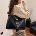 Premium Commuter Large Capacity Crocodile Pattern For Women 2024 New Versatile Single Shoulder Crossbody Handheld Tote_voghion.com