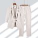 girl Professional For Women 2025 Spring Summer New Simple Solid Color Plus Size Blazer Elegant Slim Fit Two-Piece Suit_voghion.com