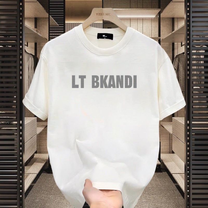 Kurzes trendiges für Männer 2024 Neue Ins weißes lässiges Sport-Halbarm-Sommer-Rundhals-Oberteil locker sitzendes T-Shirt_voghion.com