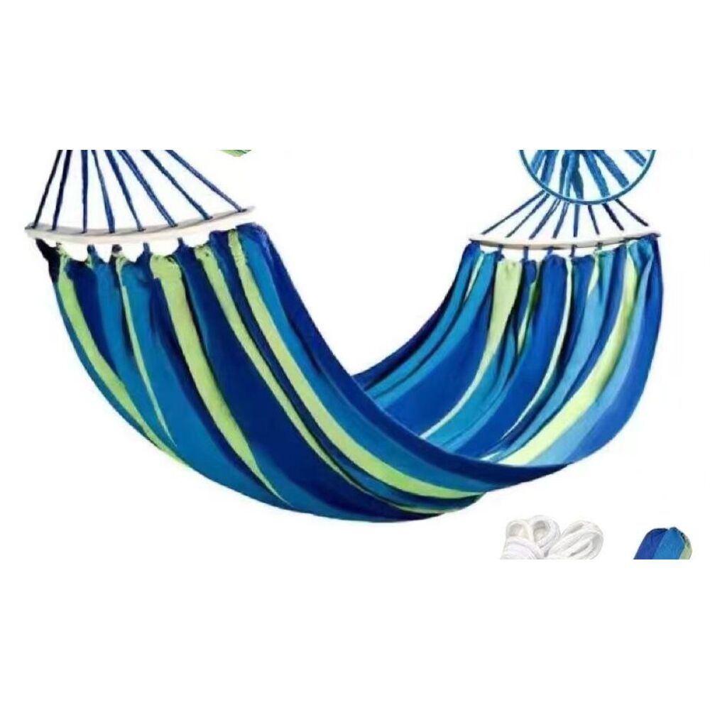 Outdoor Play Thickened Double Reinforced Anti-Tip Home Portable Tree-Tied Camping Nap Canvas Dormitory Hammock_voghion.com
