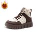 Platform snow boots women's shoes new winter high-top velvet warm dad shoes versatile casual snow boots_voghion.com