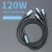 One Drag Three Charging Braided Fast Charge Line Android 3-in-1 Data Cable_voghion.com