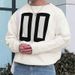 Men's Oversized Drop Shoulder Crewneck Sweater With Letter Embroidery - Soft Knit Pullover For Casual Comfort (S/M/L/XL)_voghion.com