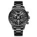 Men's Stainless Steel Quartz Watch With Skeleton Dial, Luminous Hands, Date Display, And 30M Water Resistance - Fashionable & Versatile Timepiece_voghion.com