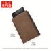 RFID Genuine Leather Card Holder Tri Fold Men's Wallet Aluminum Alloy Card Box Anti Theft Brush Anti Demagnetization Crazy Horse Leather Card Holder_voghion.com