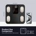 Smart Body Fat Scale, Digital Weighing BMI,Body Fat.Weight Scale Sync Free Apps ,Carbon Fiber With Anti-Slip Finish For_voghion.com