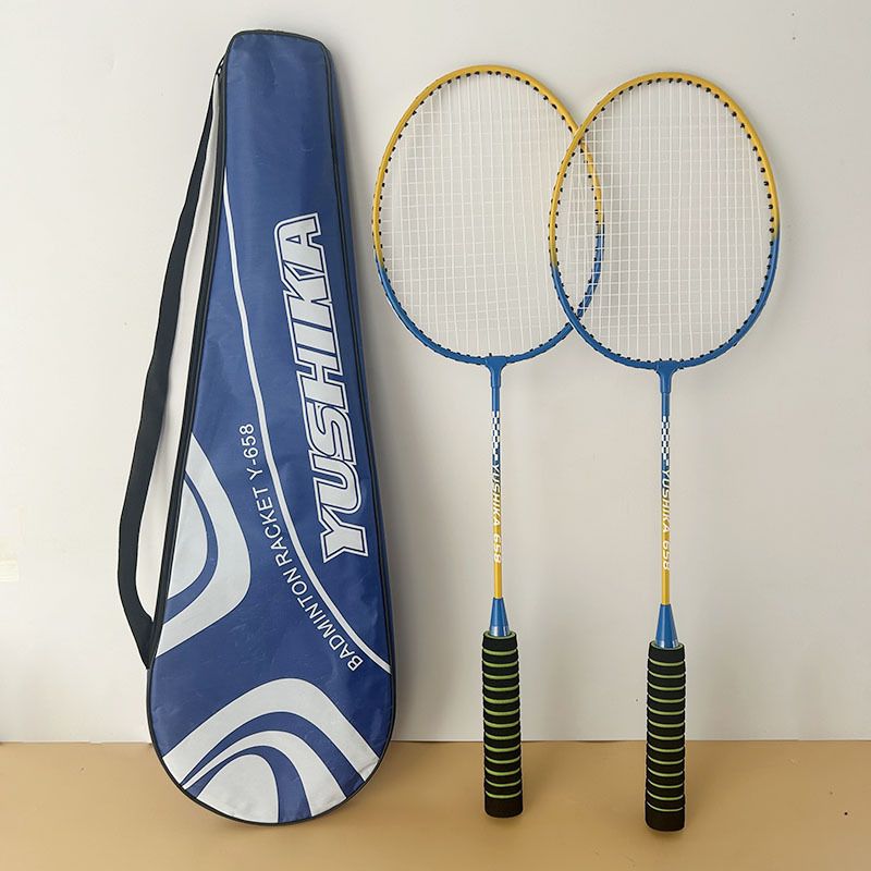Yushi Card Badminton Alloy Double Youth Adult Couple Durable Offensive Racket Set_voghion.com