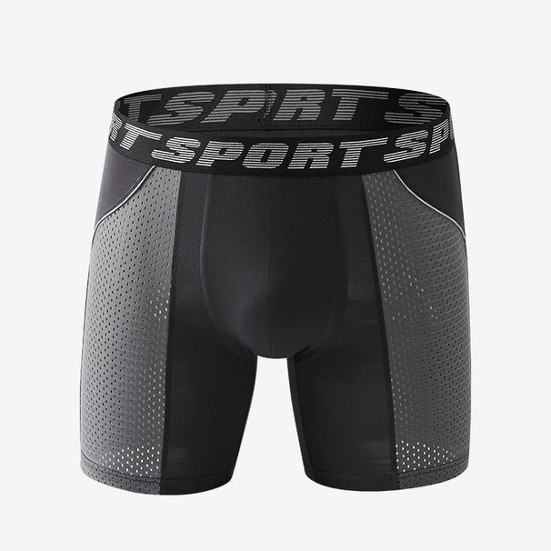 Men's Extended Size Anti-Chafing Sports Underwear - Breathable Mesh Quick-Dry Boxer Briefs For Running & Gym_voghion.com