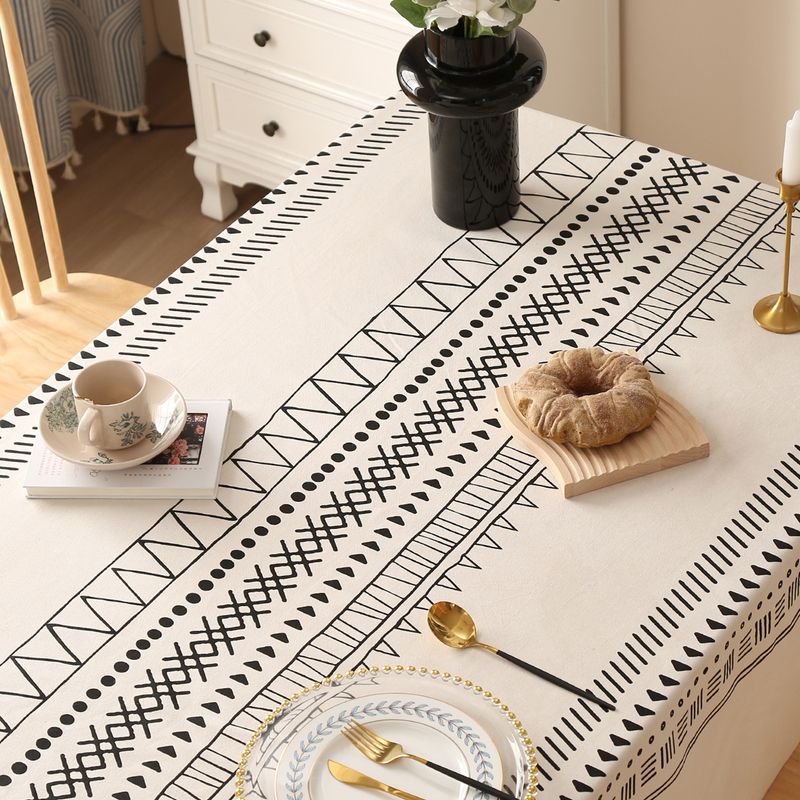 Bohemian Cotton Tablecloth – Waterproof, Stain-Resistant, Decorative Rectangle Table Cover For Dining & Coffee Tables (Multiple Sizes & Patterns)​_voghion.com
