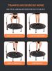 40/48" Foldable Mini Trampoline Max Load 330lbs/440lbs, Fitness Rebounder With Adjustable Foam Handle, Exercise Trampoline For Adults Indoor/Garden Workout_voghion.com