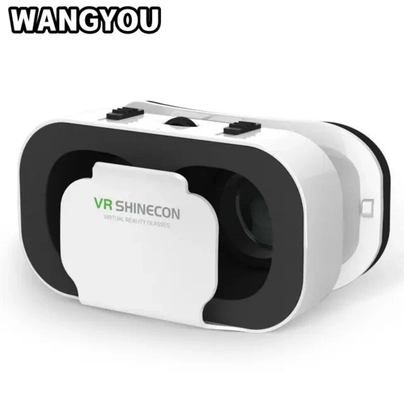 Novidades G05 3d shine con headset cabeça montada realidade virtual óculos vr ajustáveis para smartphones android de 4,76 polegadas_voghion.com
