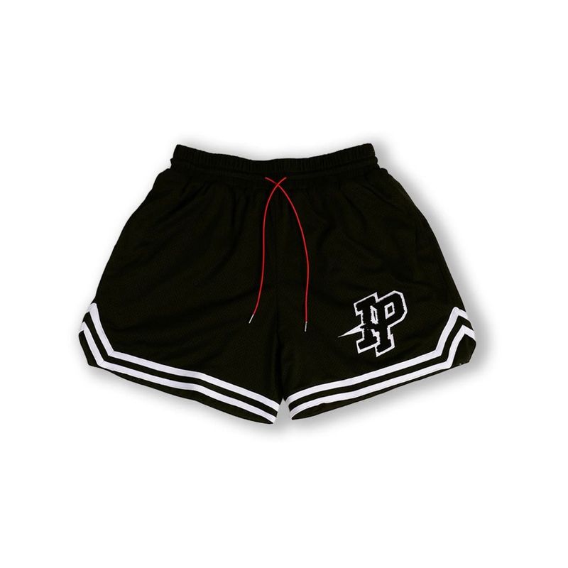 Vêtements pour hommes, shorts de sport décontractés épissés, quarts de short pour hommes, shorts de basket-ball d'été, shorts brodés_voghion.com