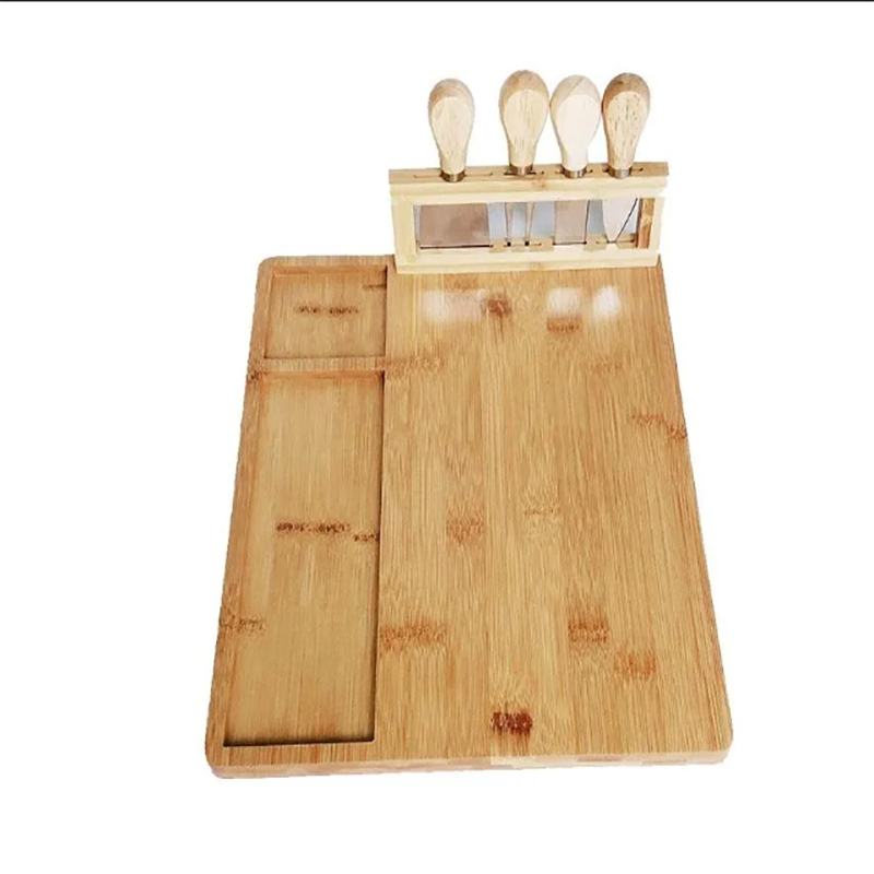  Bamboo Cheese Board Cheese Board 1pc Set of 4 Breadboards Vegetable Board Kitchen Bamboo Cutting Boards_voghion.com