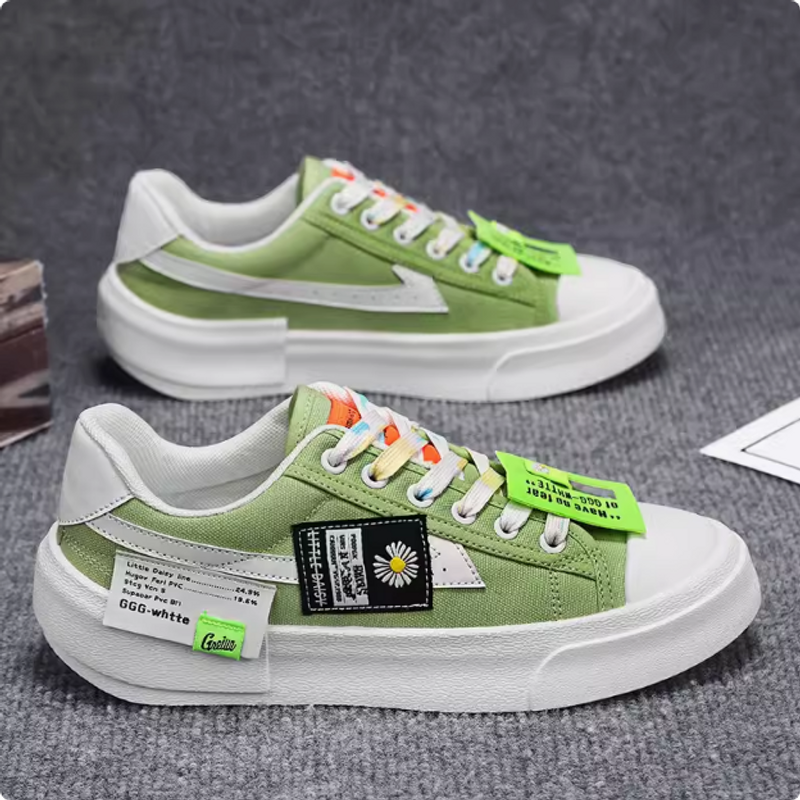 Canvas Shoes 2024 New Men&#039;s Shoes Summer Breathable Board Shoes Fashion Casual Men&#039;s Canvas Shoes_voghion.com