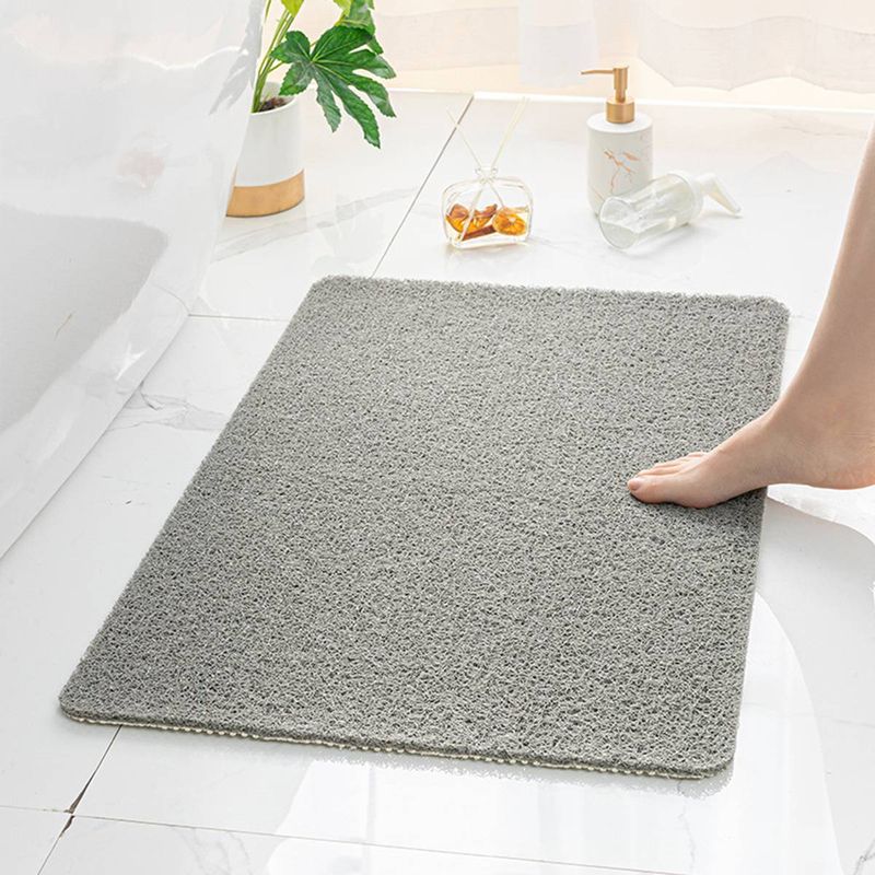Badezimmerteppiche Duschmatte rutschfeste Badewannenmatte mit Abfluss Schnelltrocknende PVC-Luffa-Badematte für Duschbadezimmer_voghion.com