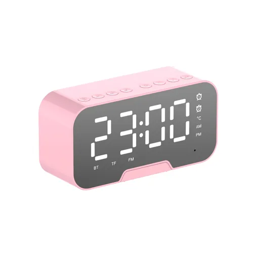 Q5 Wireless Bluetooth Mirror Multi-function Alarm Clock Card Smart Mini Speaker Gift_voghion.com