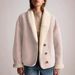 Giacca in lana d'agnello effetto scamosciato - Cappotto oversize con revers e tasche da donna, capospalla casual invernale foderato in caldo pile (rosa, nero, kaki, caffè)_voghion.com