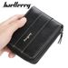 Baellerry korte portemonnee voor heren, versie met gesp, multi-kaartsleuf, rijbewijs, portemonnee, drievoudige portemonnee met ritssluiting_voghion.com