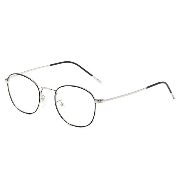 Men's Sunglasses Fashion Retro Metal Glasses Frame Women's Trendy Eyebrow Glasses Frame New Style Anti Blue Light Glasses Color Changing Flat Glasses_voghion.com