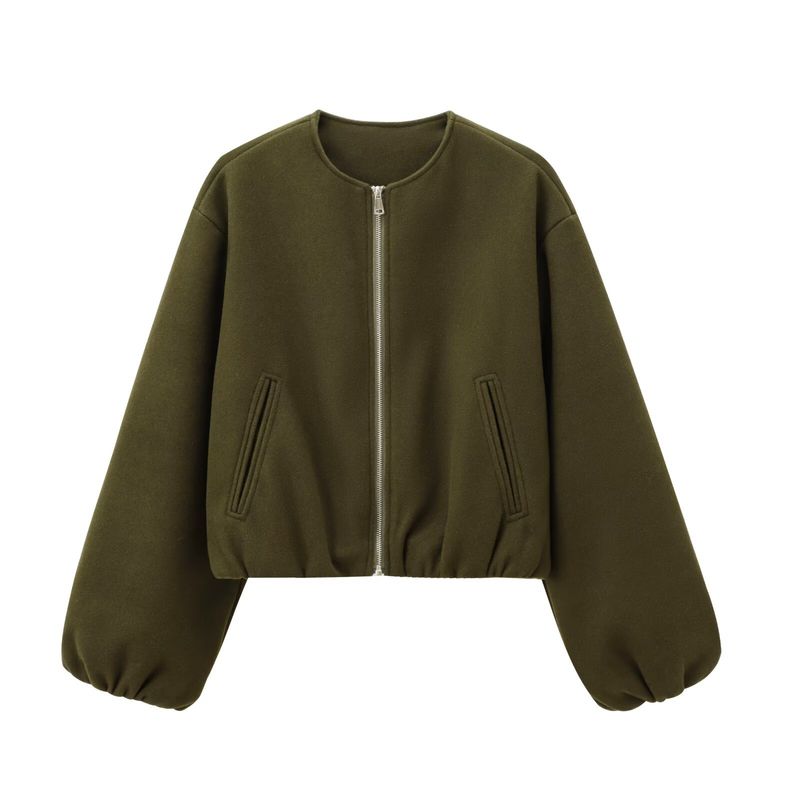 Women's Clothing Design Soft Bomber Jacket_voghion.com